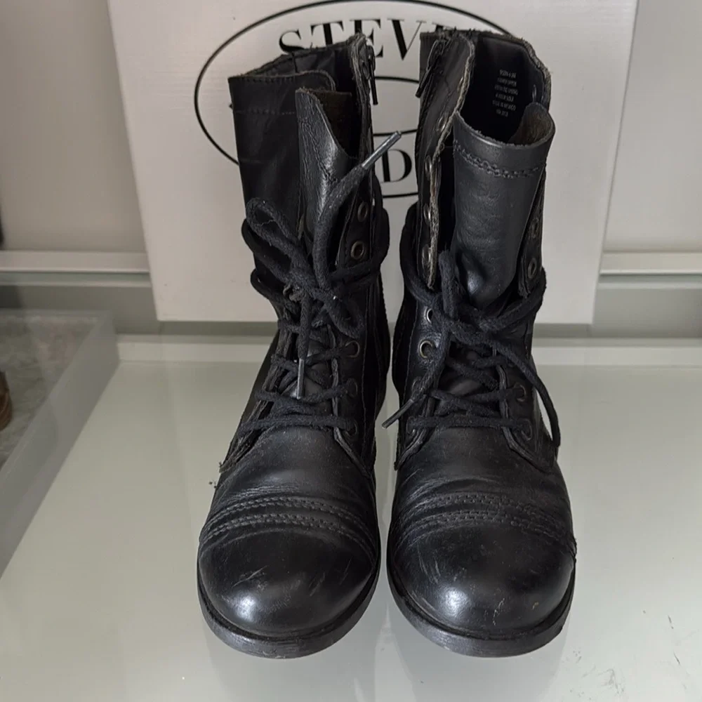 Steve Madden Troopa Black Size 6.5 - Picture 4 of 4